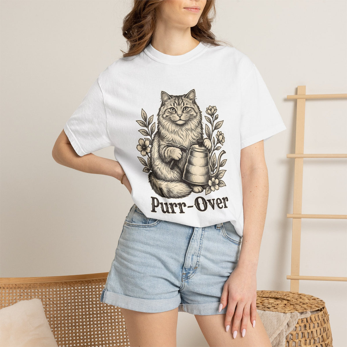 Kitty Coffee Brewer Shirt Creatures Unisex Gift Classic Tee product image 6