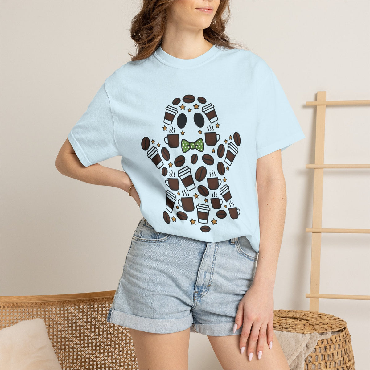 Ghost Coffee Shirt Halloween Unisex Gift Cartoon Tee T-Shirt product image 9