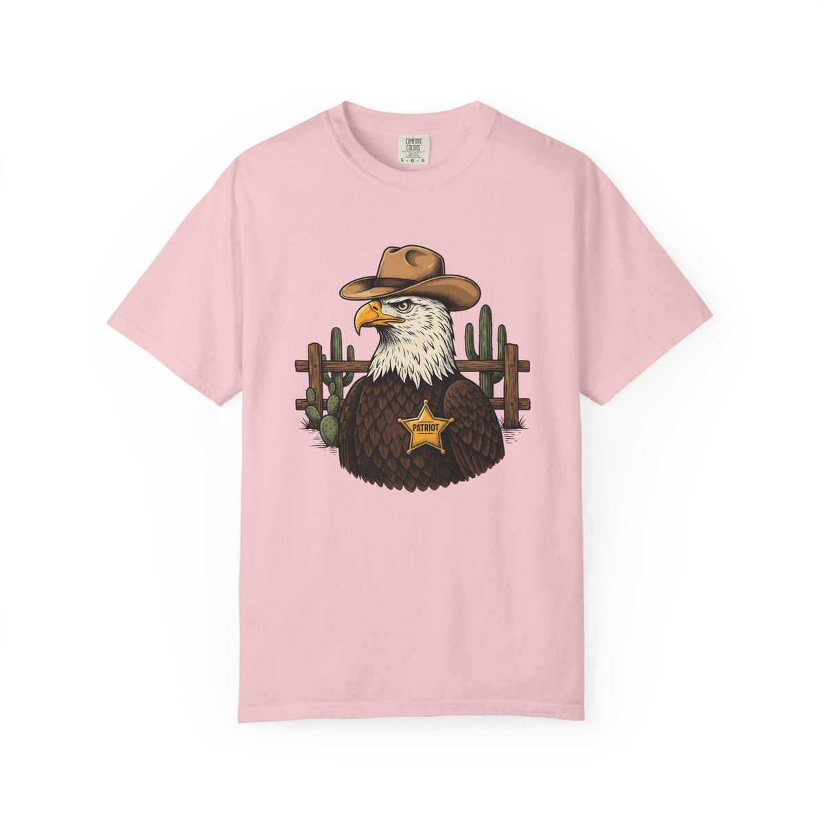 Eagle Cowboy Shirt Patriot Western Unisex Gift Vintage Tee product image 3