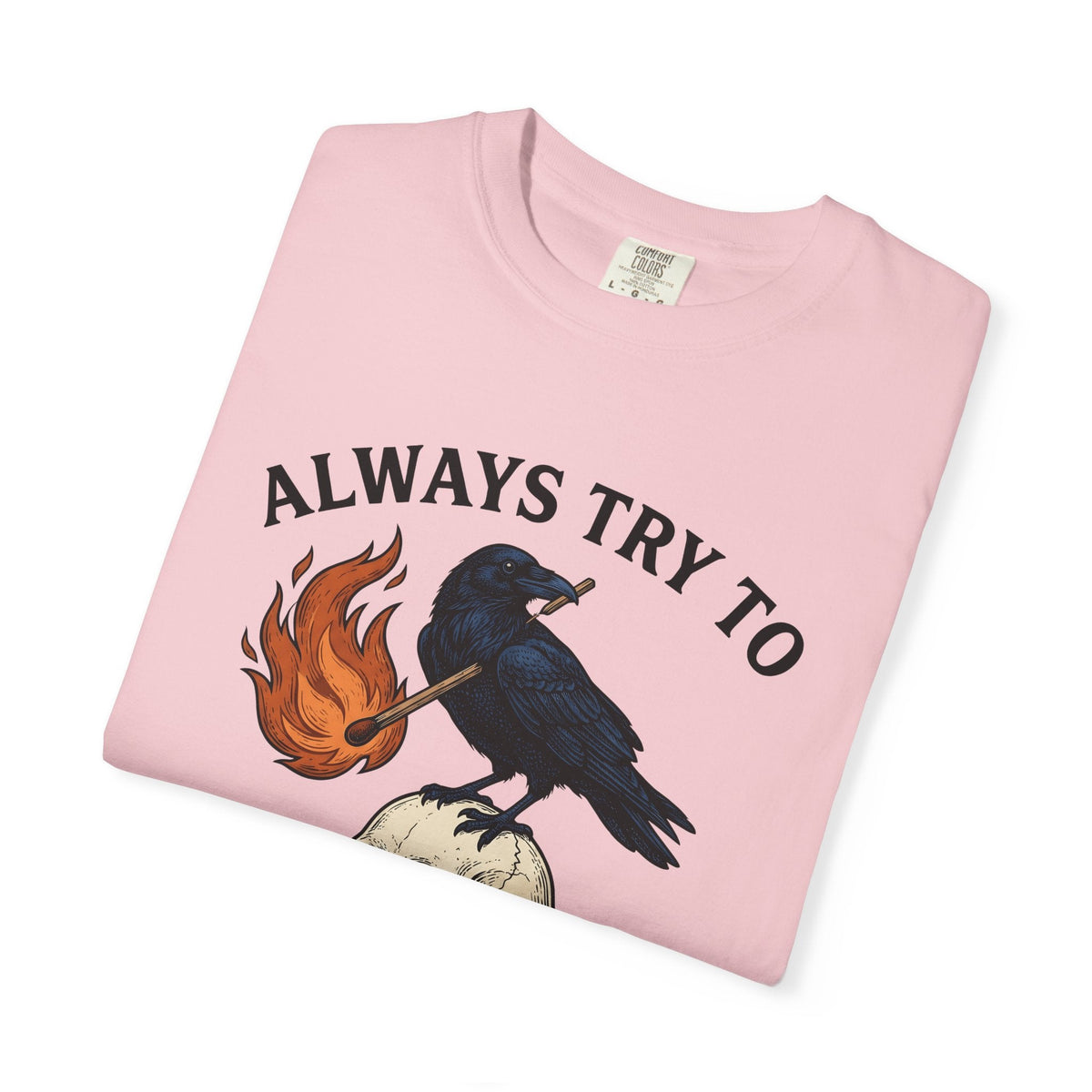 Raven Skull Shirt Funny Random Occult Unisex Gift Line Art product image 11