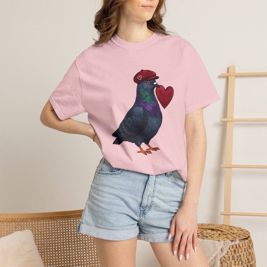 Pigeon Heart Shirt St. Valentines Day Love Unisex Gift product image 12