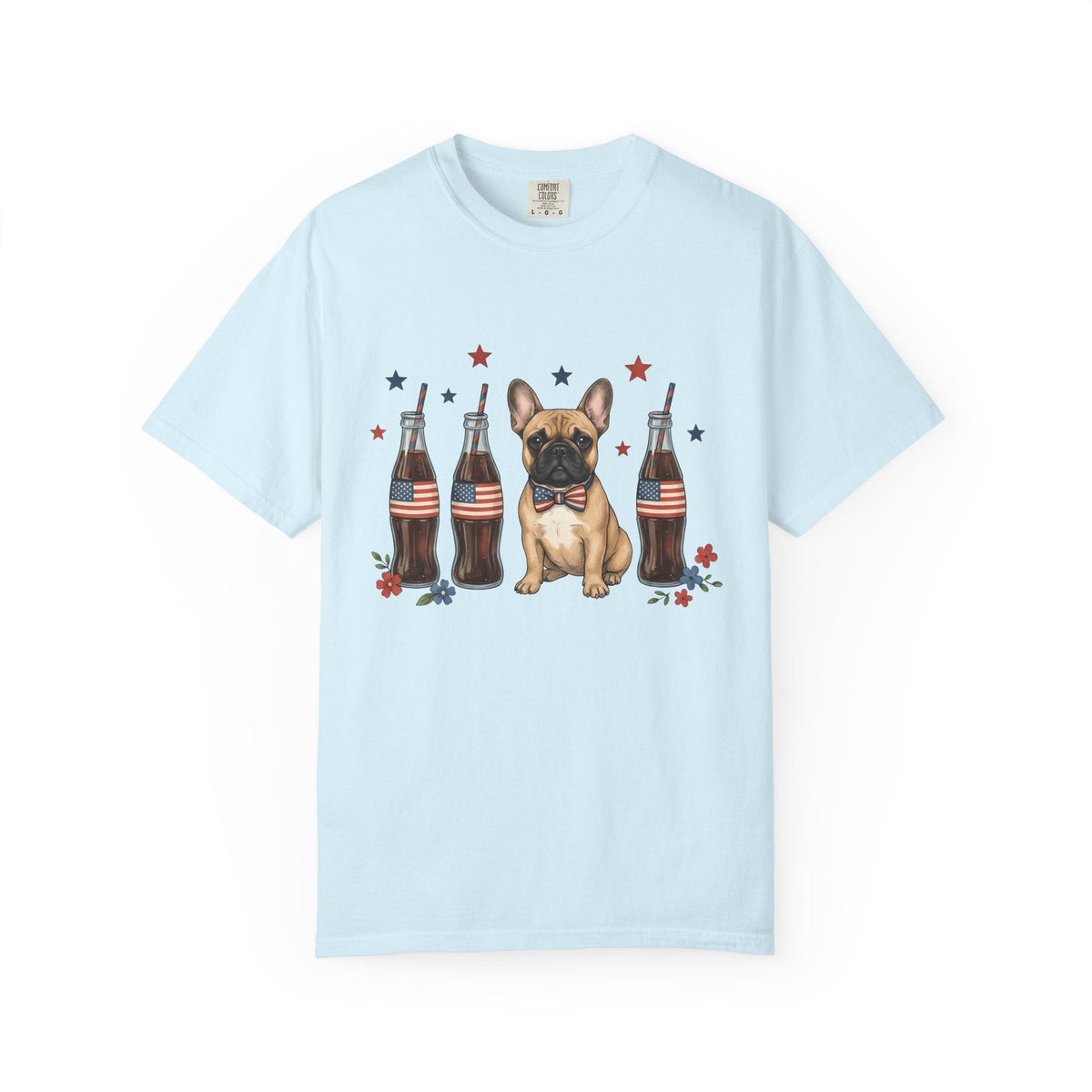 French Bulldog Shirt Dog Usa Unisex Gift Cartoon Tee product image 2