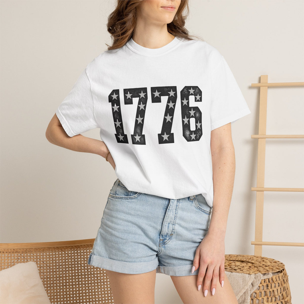 Patriotic Numbers Shirt 4th Of July Gift Women Vintage Tee product image 6