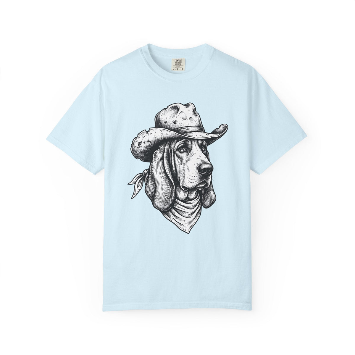 Basset Hound Western Shirt Dog Cowboys Unisex Gift Sketch product image 2