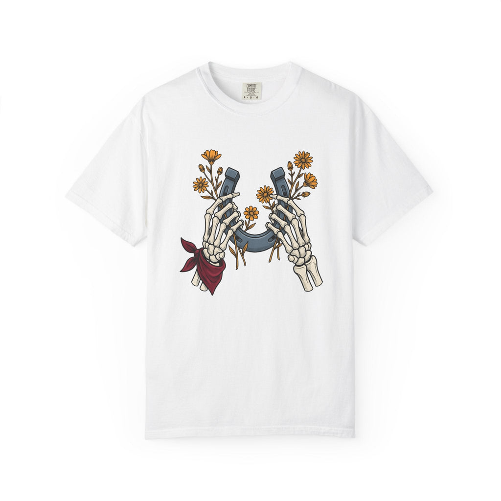 Bone Hands Horseshoe Shirt Cowgirl Ranch Gift Women Neo product image 1