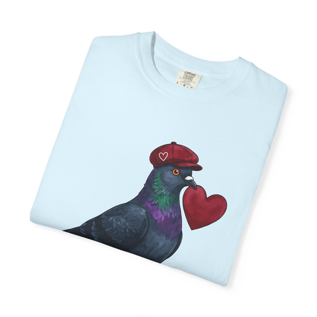 Pigeon Heart Shirt St. Valentines Day Love Unisex Gift product image 8