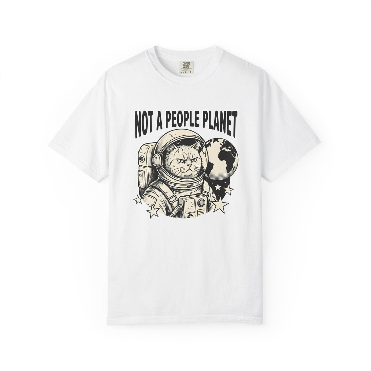Astronaut Cat Bold T-Shirt – Space Kitty Lover Design product image 1