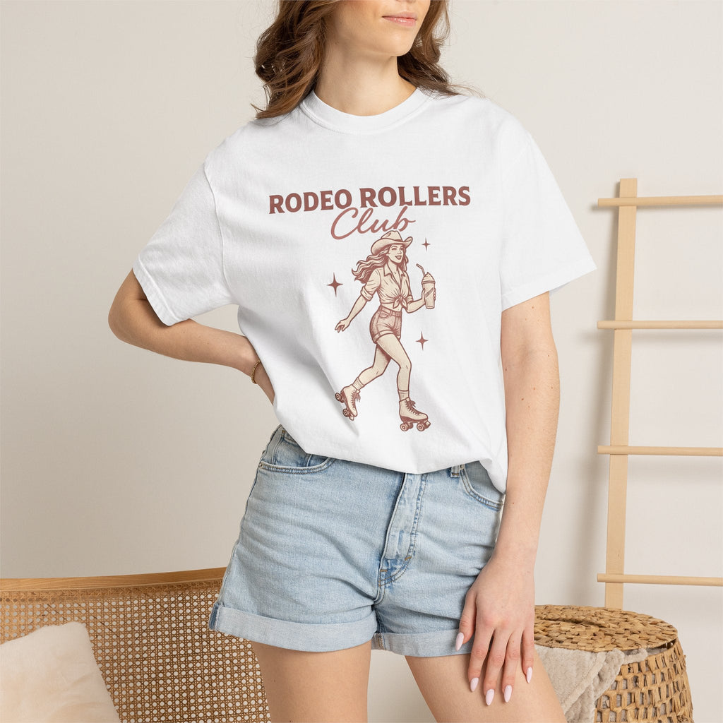Cowgirl Roller Skates Shirt Retro Gift for Women Vintage Tee product image 6