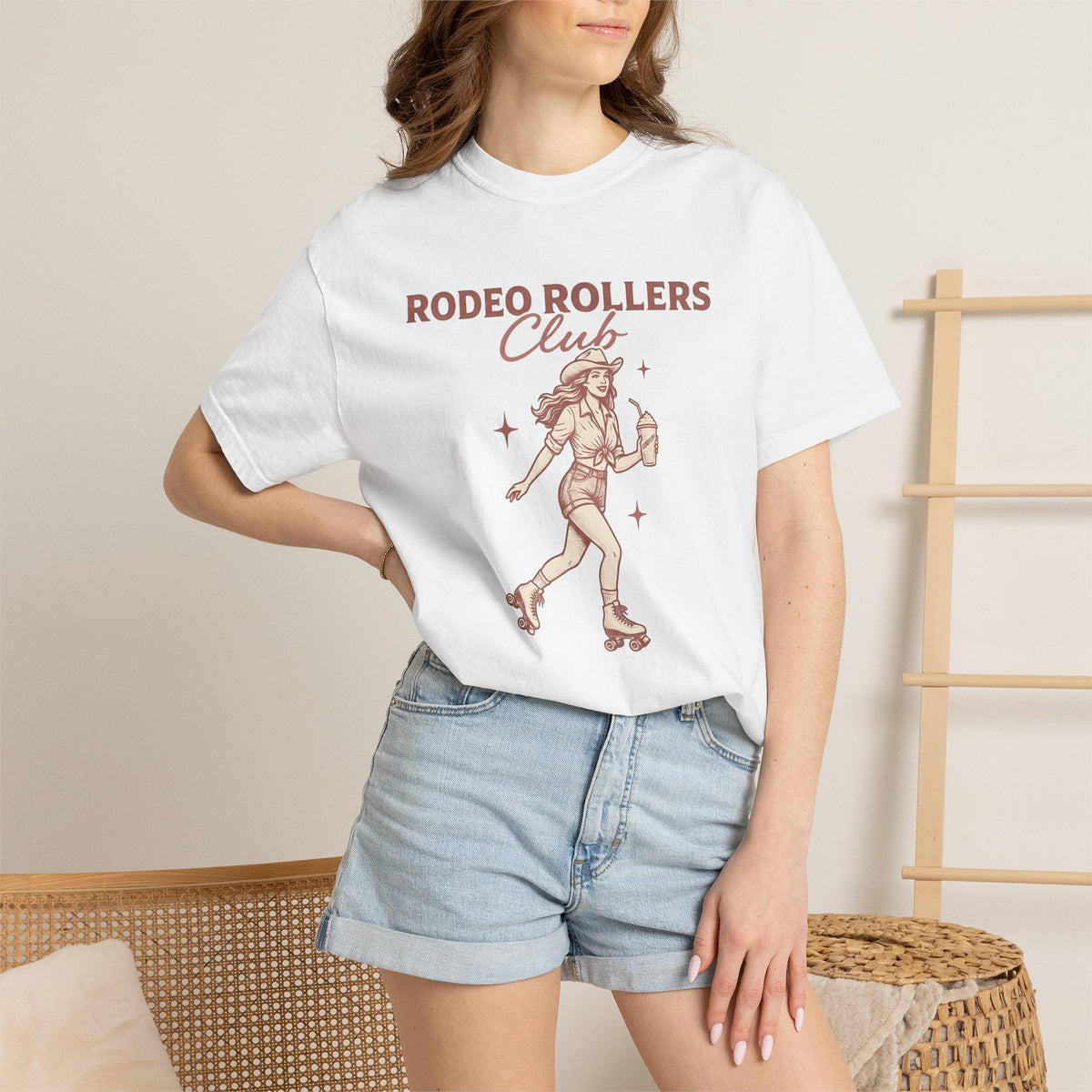 Cowgirl Roller Skates Shirt Retro Gift for Women Vintage Tee product image 6