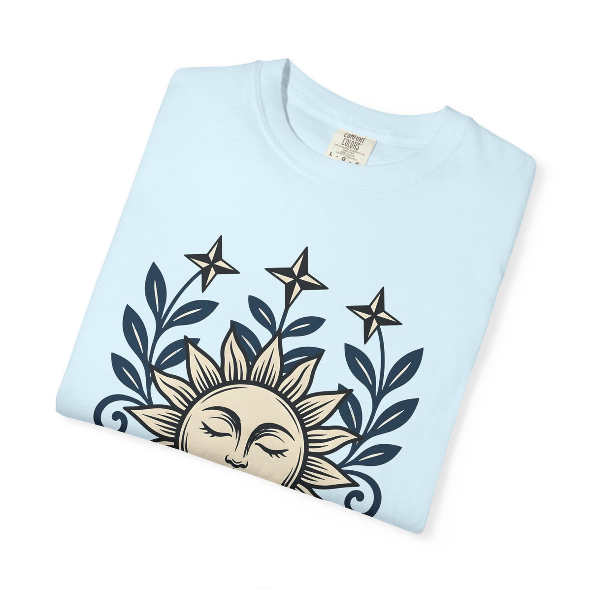 Sun Face Shirt Boho Chic Stars Unisex Gift Folk Tee T-Shirt product image 8