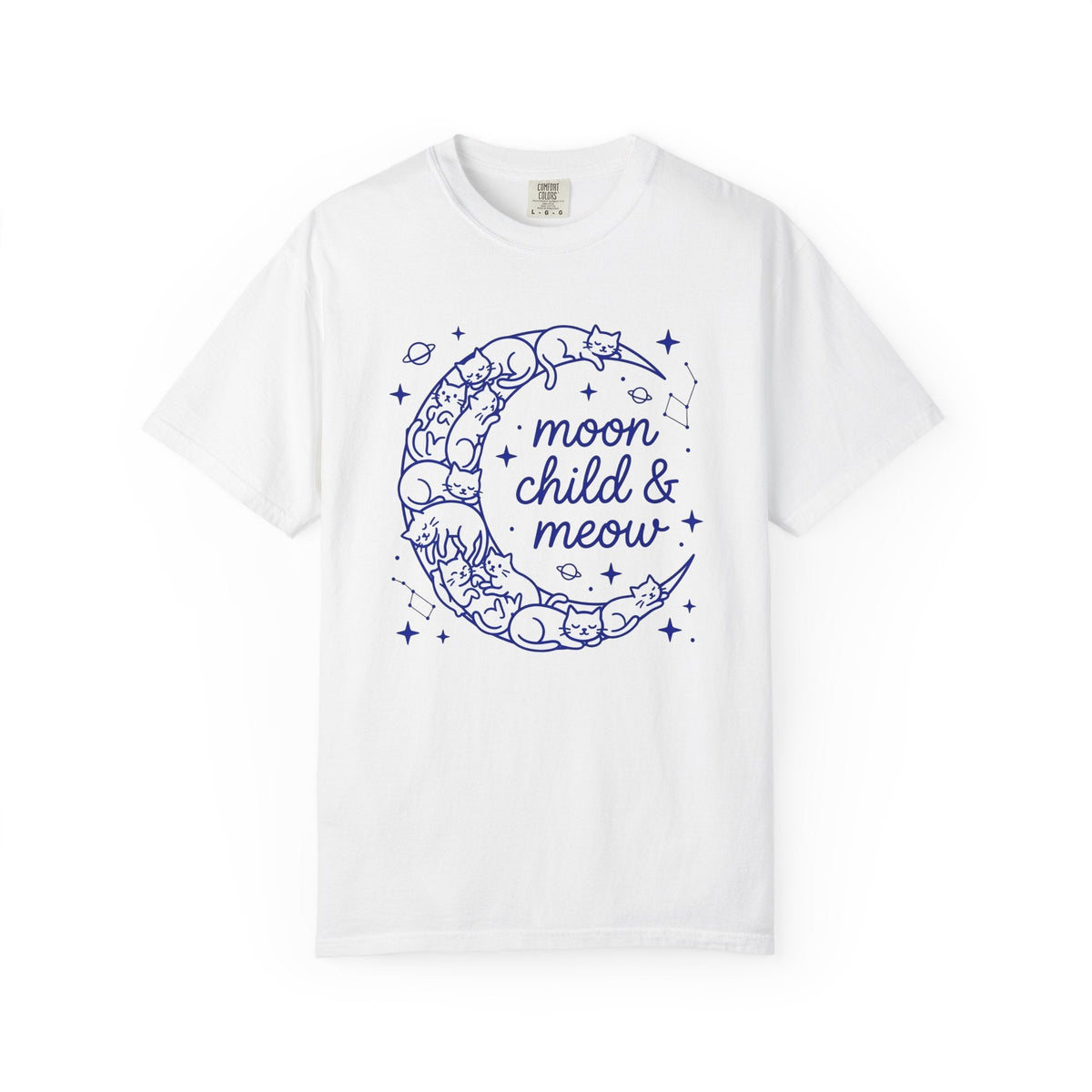 Moon Kittens Shirt Cat Zodiac Unisex Gift Sketch Tee Kitten product image 1