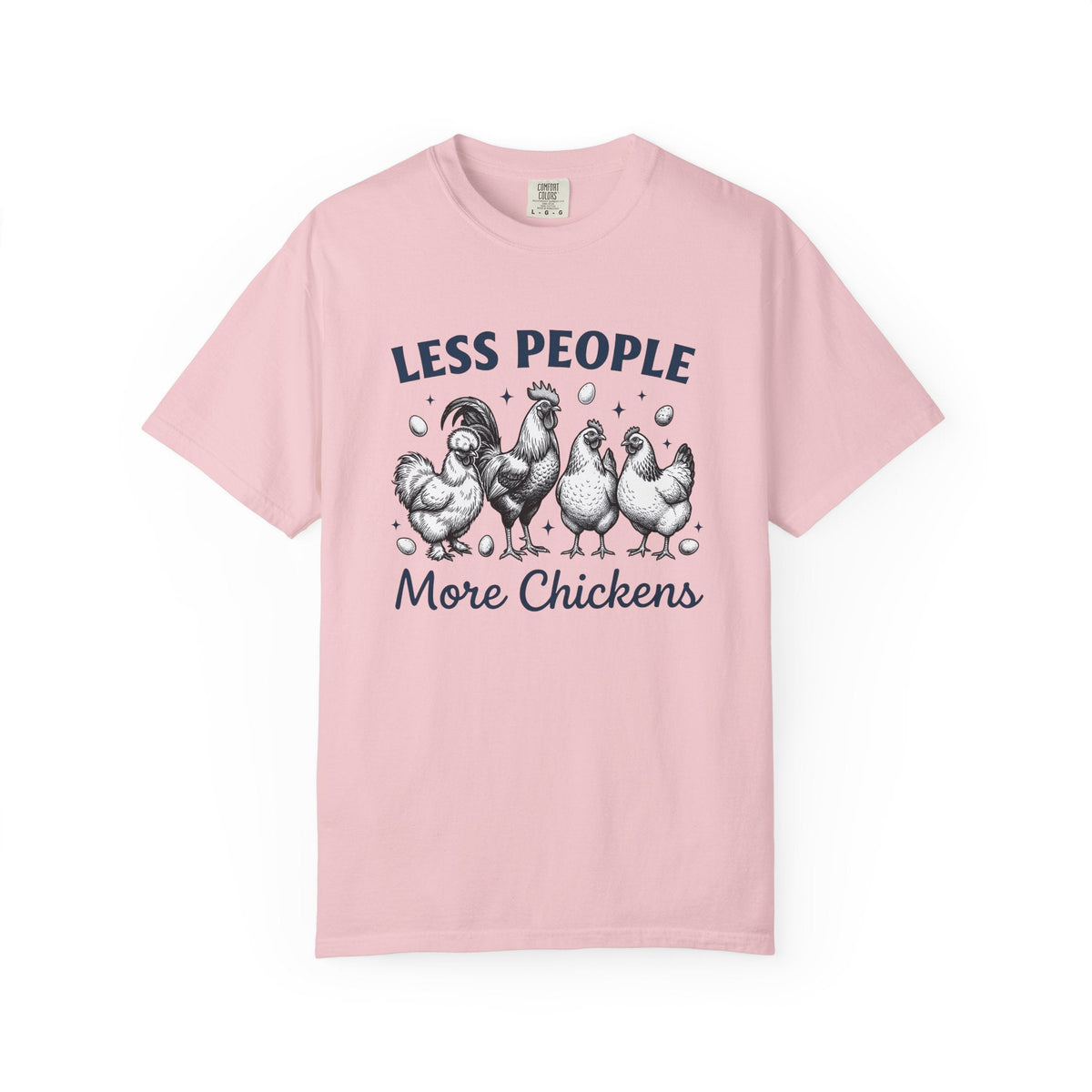 Chicken Group Shirt Farm Unisex Gift Hand Drawn Tee Flock product image 3