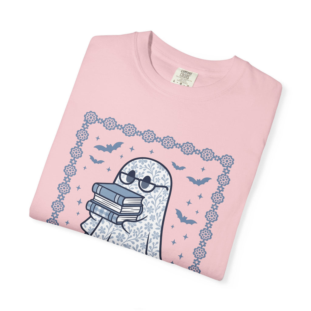 Ghost Books Shirt Librarian Halloween Unisex Gift Floral product image 11