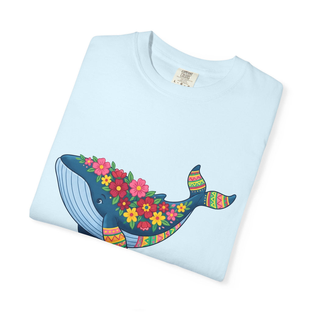 Whale Flower Shirt Animals & Flowers Sea Unisex Gift Hippie product image 8