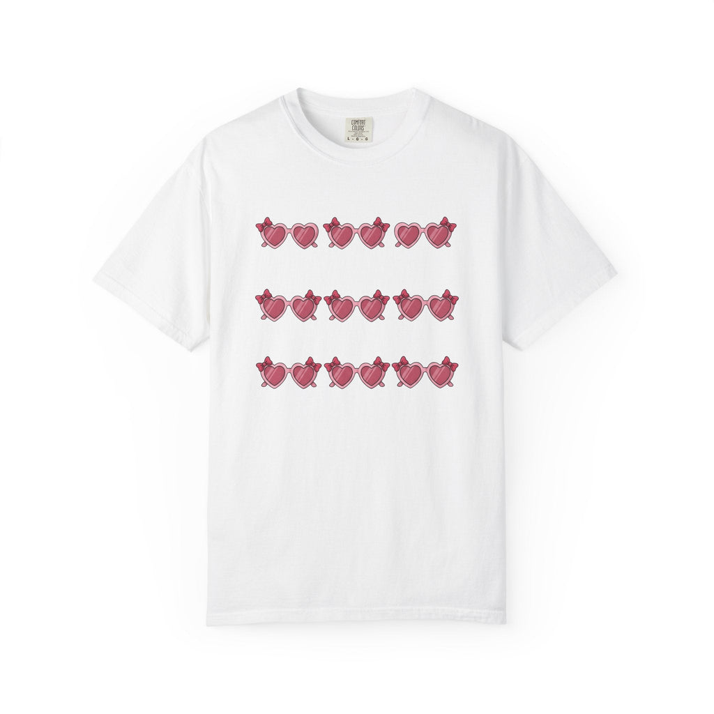 Heart Glasses Shirt Moms Adorable Gift for Women Cartoon product image 1