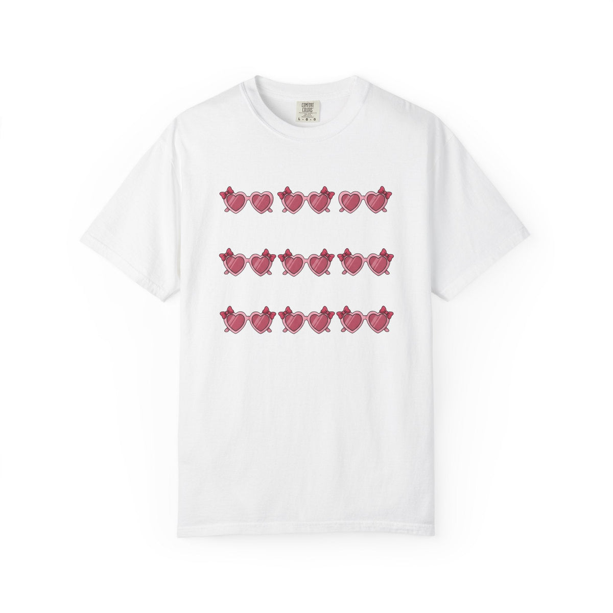 Heart Glasses Shirt Moms Adorable Gift for Women Cartoon product image 1