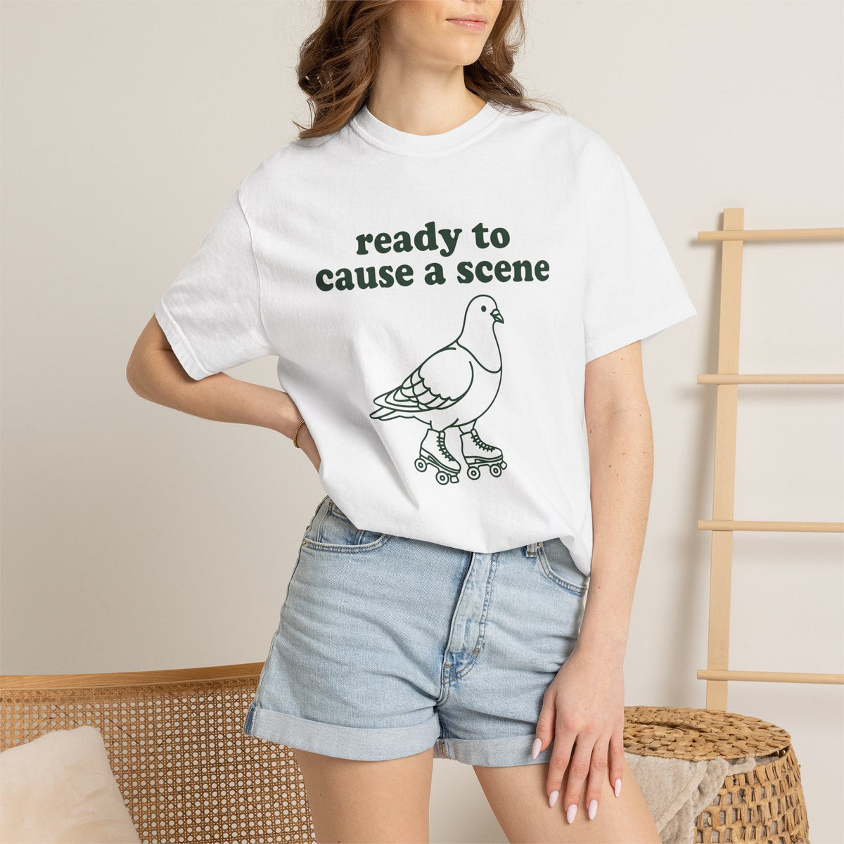 Pigeon Roller Skates Shirt Funny Animal Unisex Gift product image 6