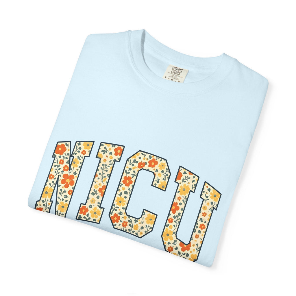 Floral Varsity Letters Boho T-Shirt – Nurse Pride Flower product image 8