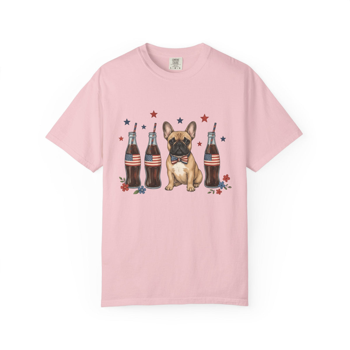 French Bulldog Shirt Dog Usa Unisex Gift Cartoon Tee product image 3