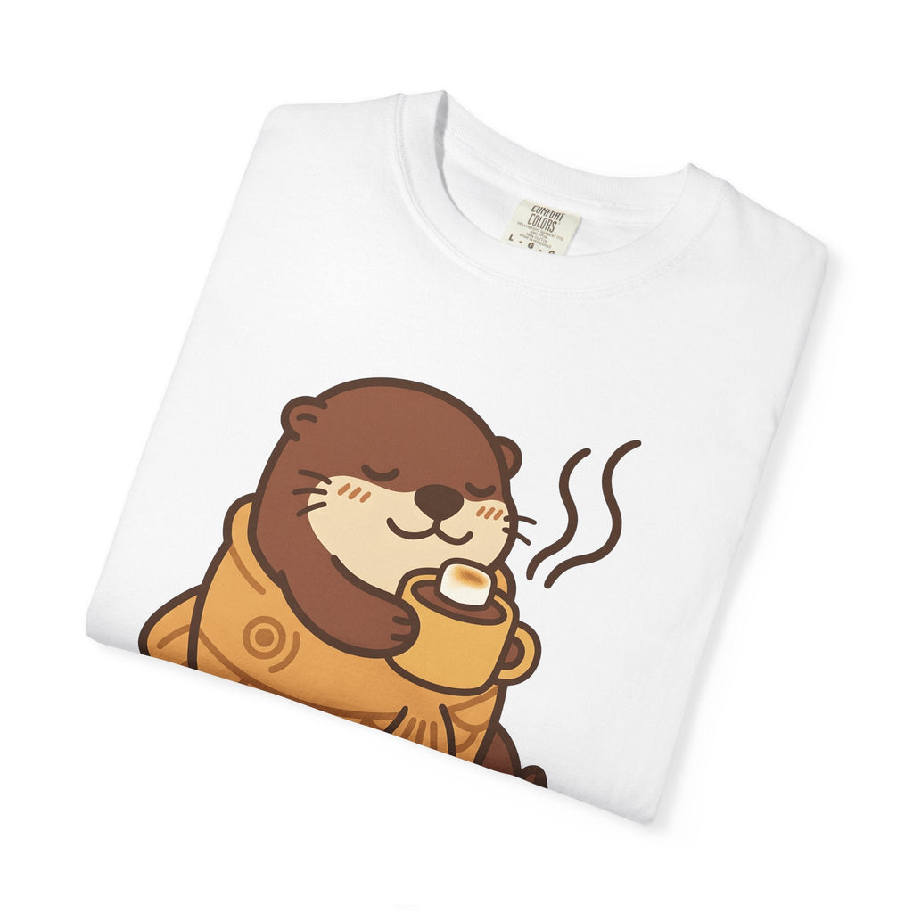 Otter Cupcake Shirt Coffee Wildlife Unisex Gift Cute Tee product image 5