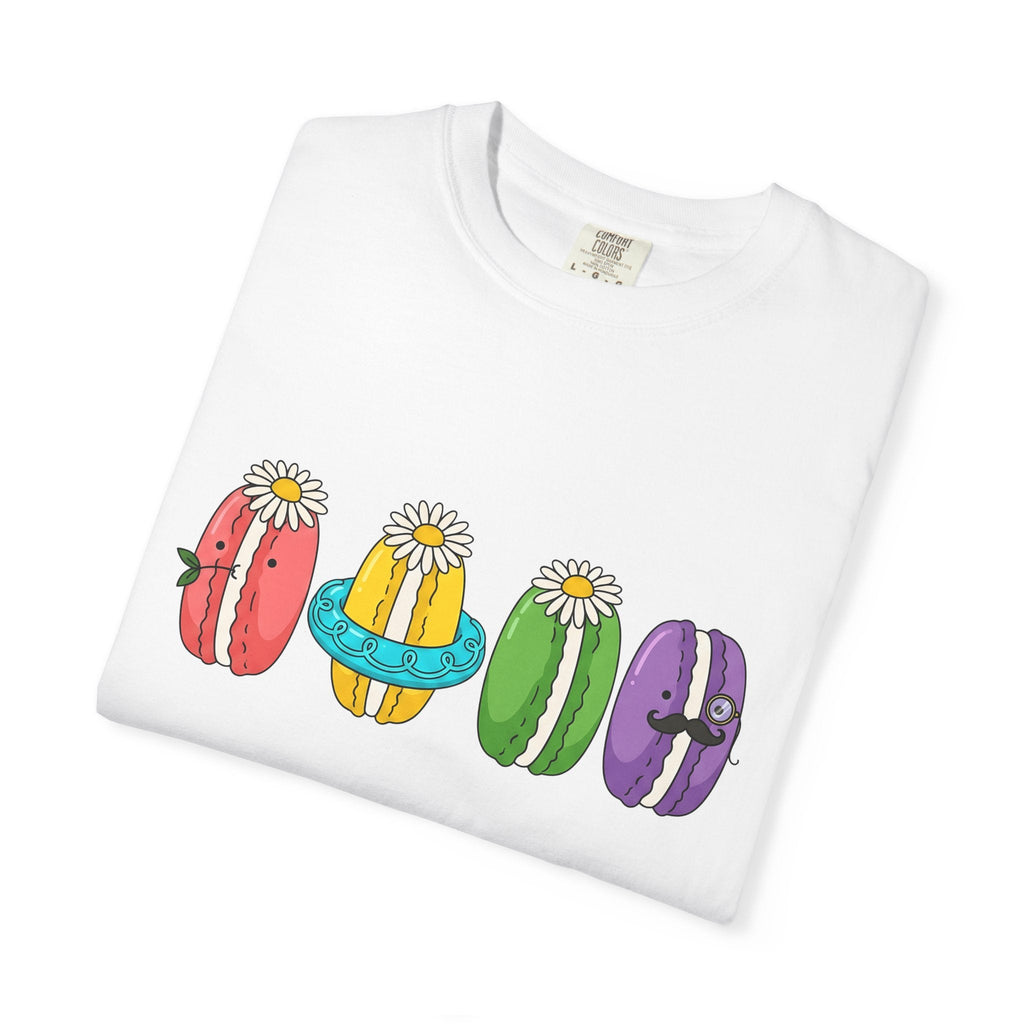 Cute Macarons Shirt Desserts Food Unisex Gift Kawaii Tee product image 5