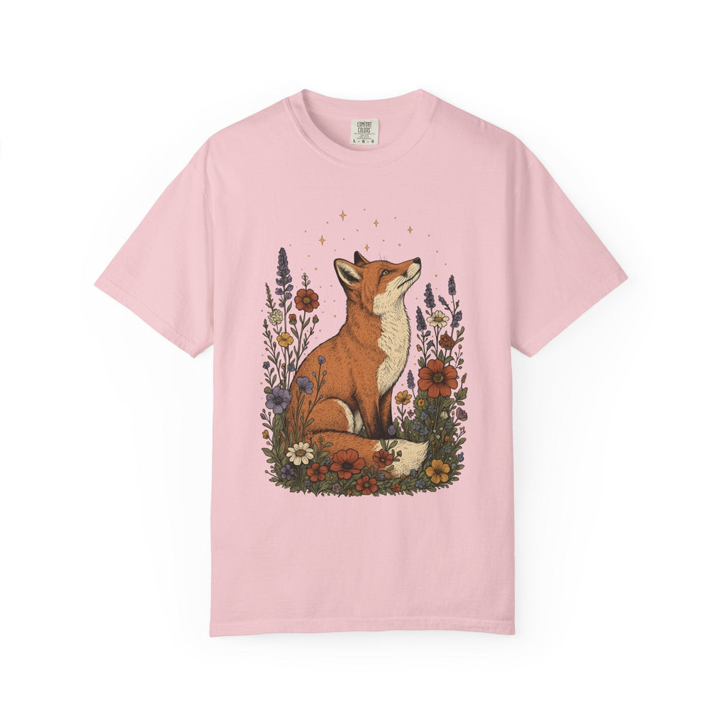 Fox Blossom Shirt Animals & Flowers Trees Unisex Gift Folk product image 3