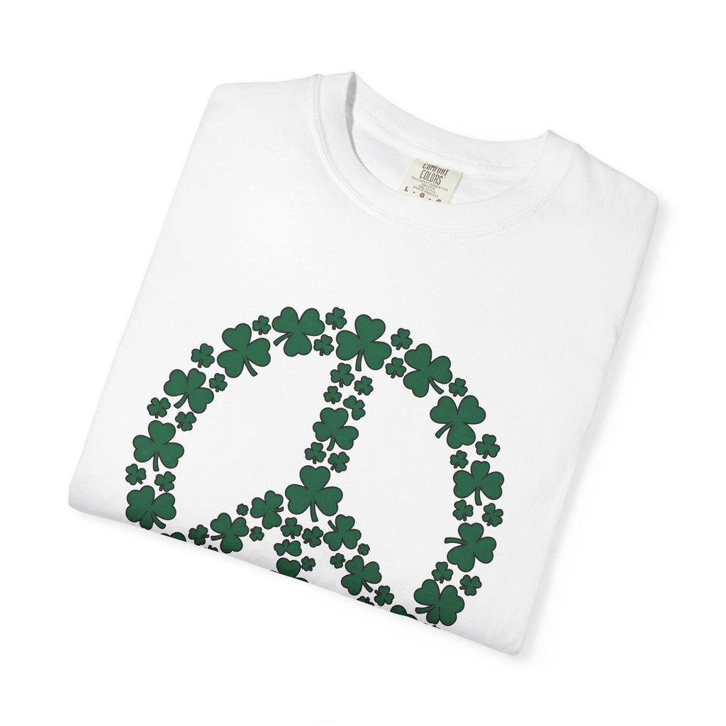 Shamrock Peace Logo Shirt St Patrick's Day Counterculture product image 5