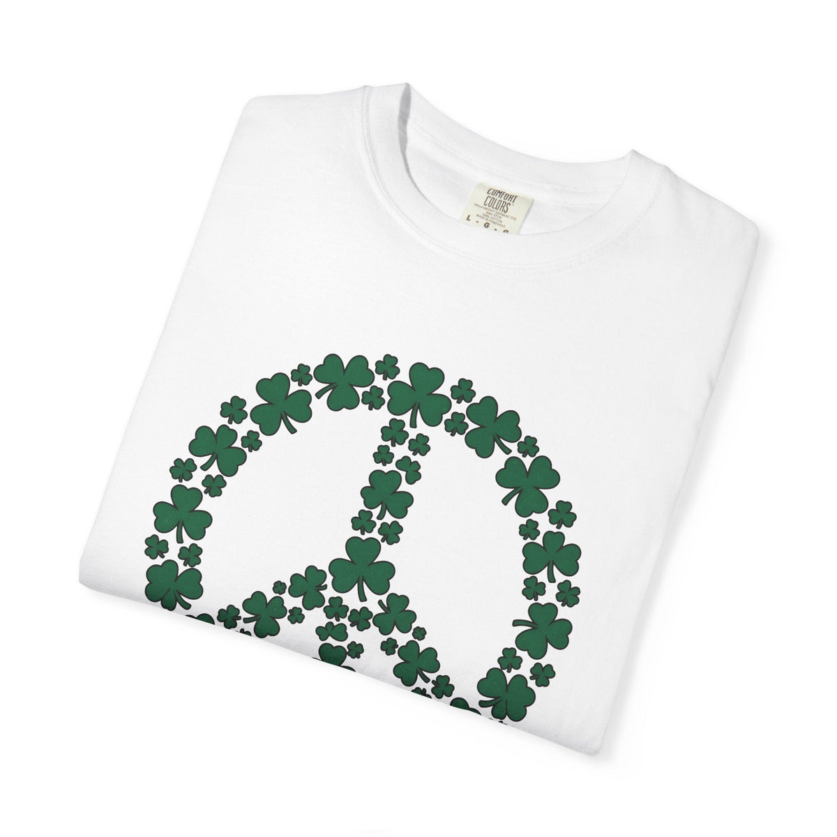 Shamrock Peace Logo Shirt St Patrick's Day Counterculture product image 5
