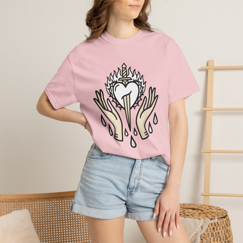 Divine Heart Shirt Boho Chic Mindfulness Unisex Gift Sketch product image 12