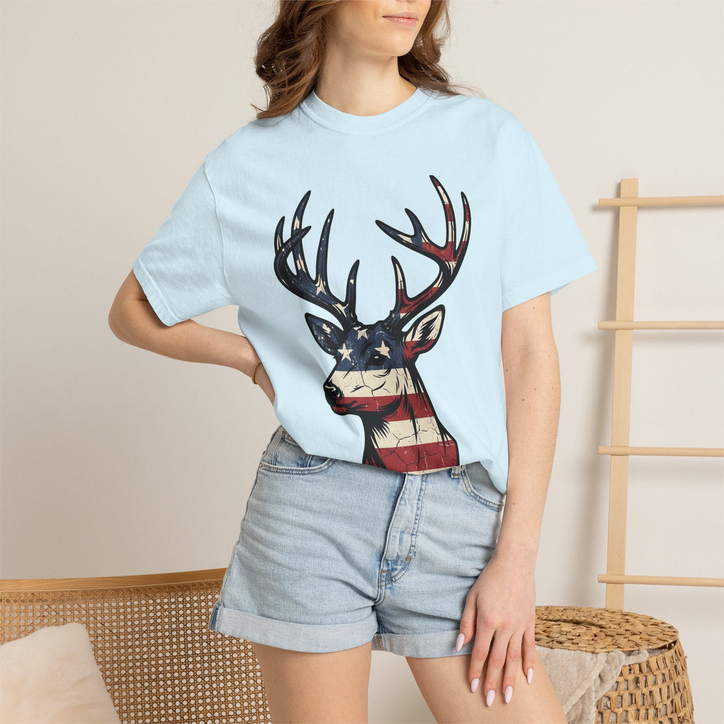 Deer Head Patriotic T-Shirt – American Outdoors Hunting product image 9