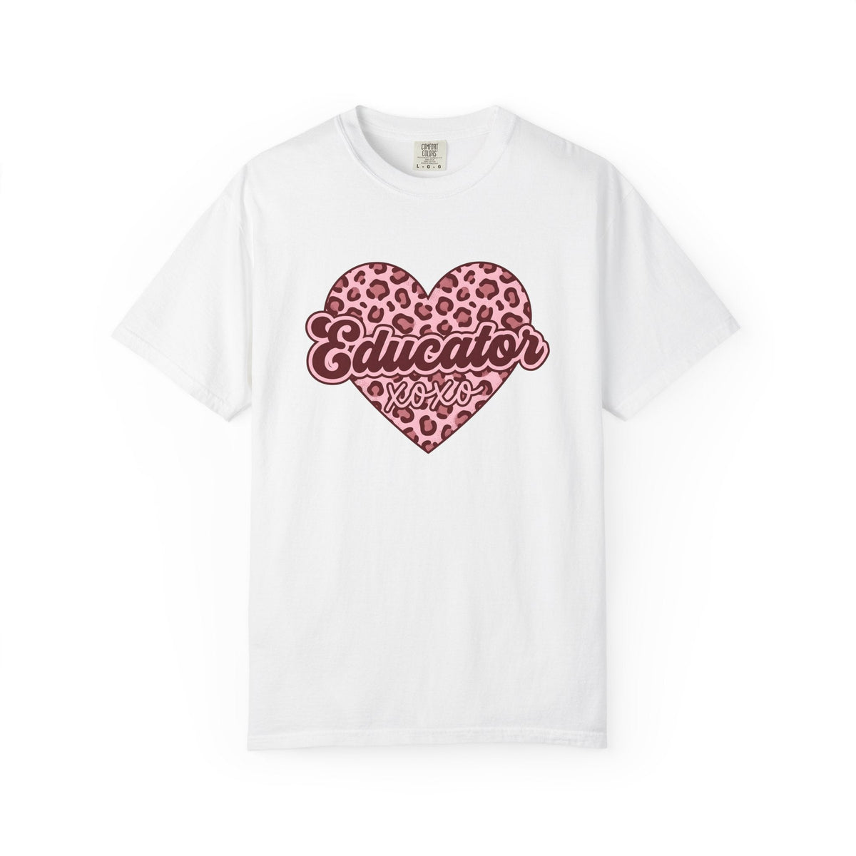 Spotted Heart Shirt Teacher Love Unisex Gift Graphic Tee product image 1