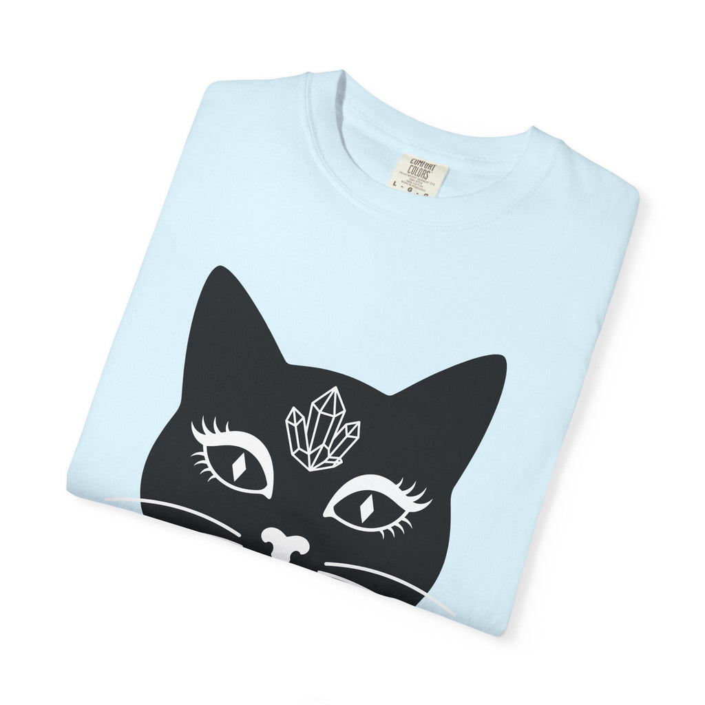 Black Cat Face Shirt Witchy Gift for Women Minimalist Tee product image 8