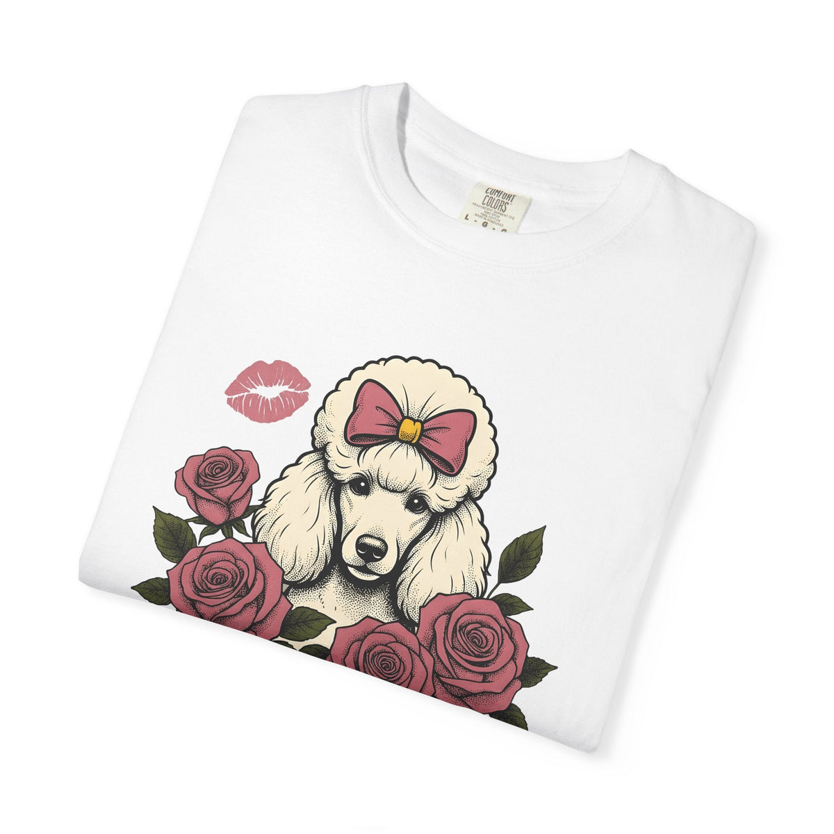 Poodle Puppy Shirt Dog Botanical Unisex Gift Retro Tee product image 5