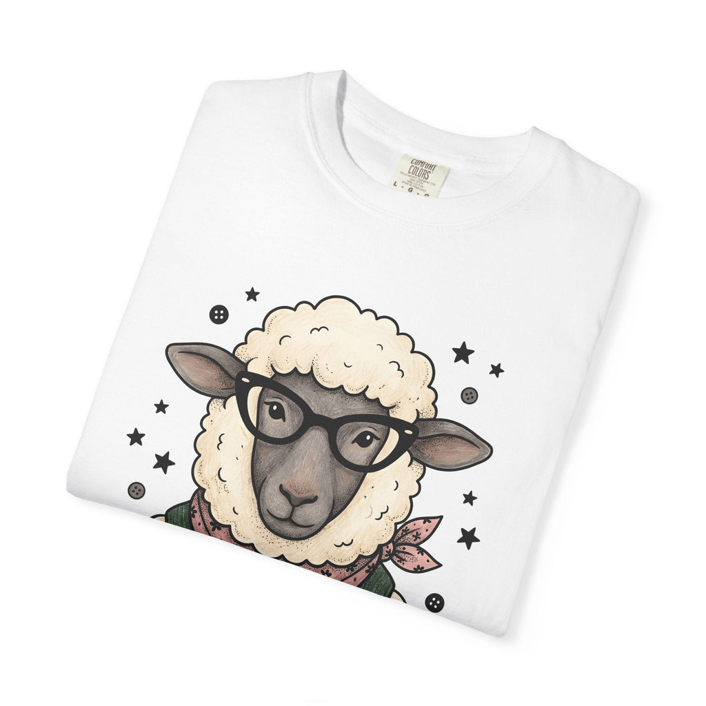 Sheep Glasses Line Art T-Shirt – Funny Minimalist Animal product image 5