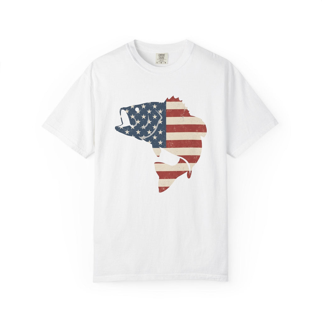 Largemouth Bass Shirt America Angling Unisex Gift Grunge product image 1