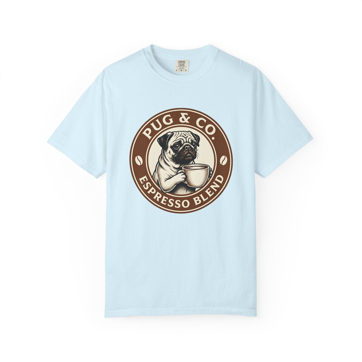 Pug Coffee Cup Shirt Coffee Dog Unisex Gift Vintage Tee Coffee Mug T-Shirt