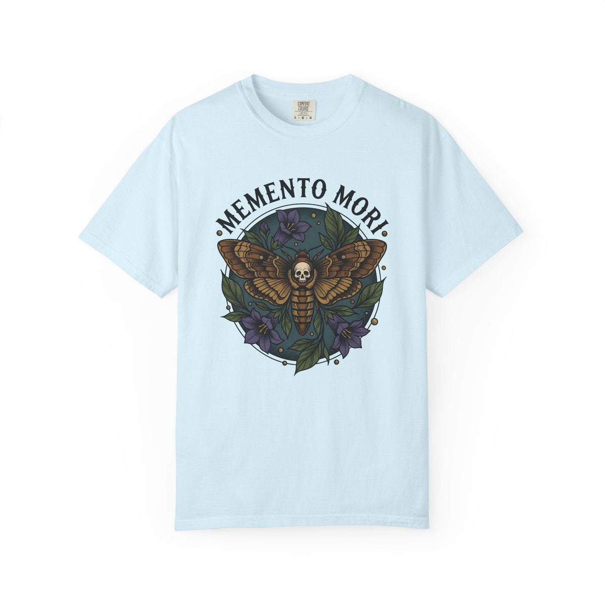 Death Moth Shirt Gothic Floral Gift Women Tattoo Tee product image 2