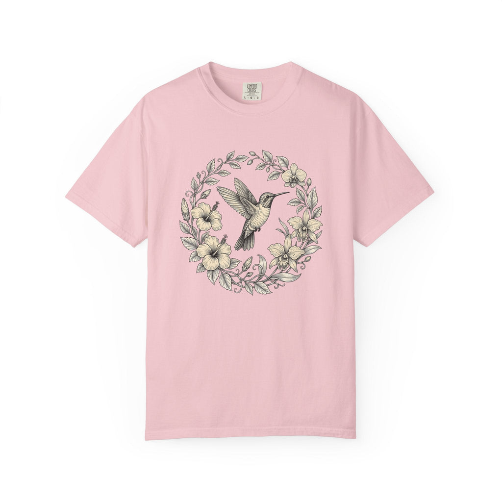 Hummingbird Ring Shirt Animals & Flowers Environment Unisex Gift Leafy Tee