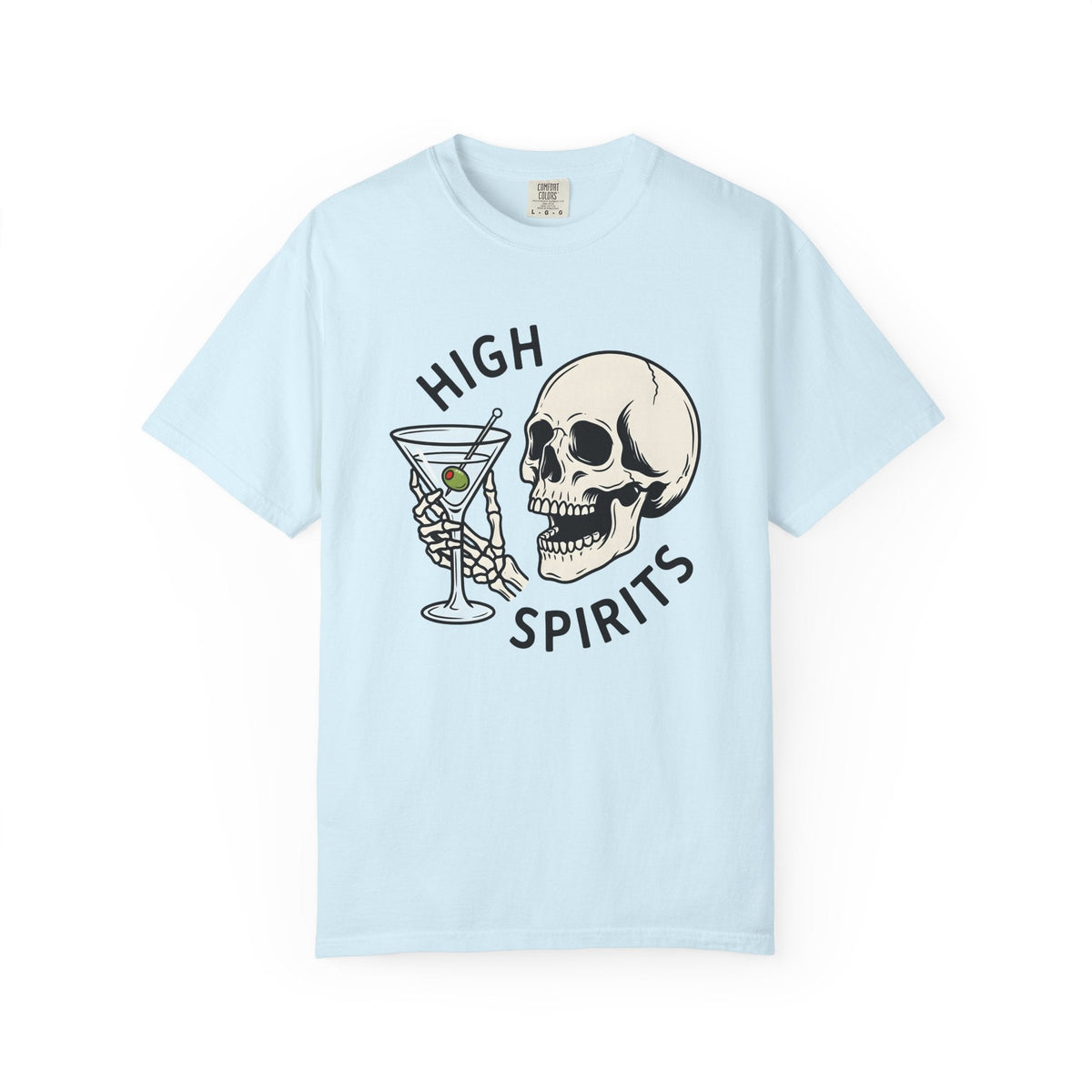 Skull Martini Glass Shirt Drinks Halloween Decorations product image 2