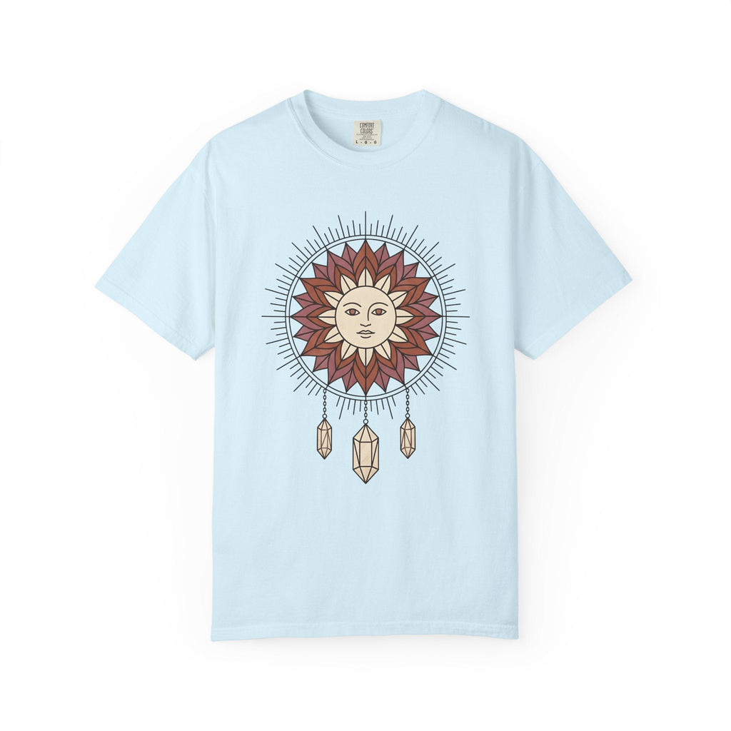 Sun Face Shirt Boho Chic Zodiac Gift Women Hand Drawn Tee product image 2