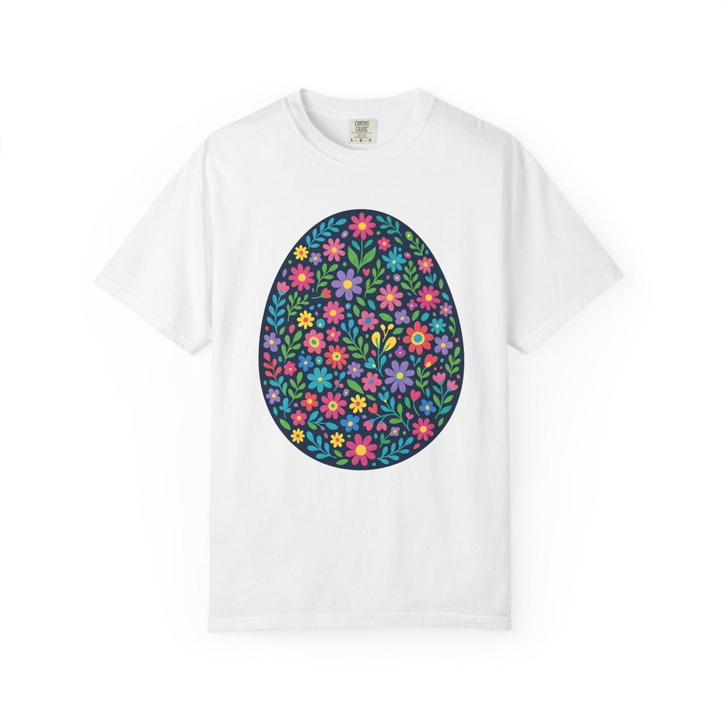 Floral Egg Shirt Easter Spring Unisex Gift Folk Art Tee product image 1