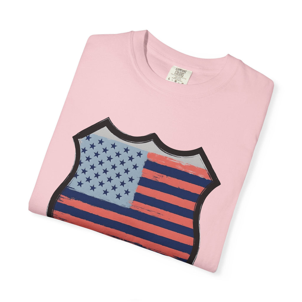 American Flag Badge Shirt America Patriotic Unisex Gift product image 11