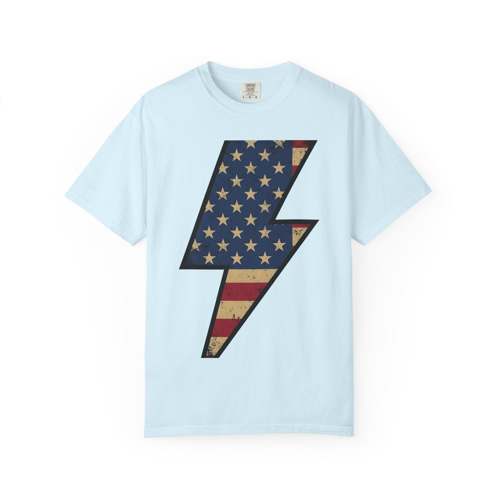Lightning Strike Shirt America Freedom Unisex Gift Line Art product image 2