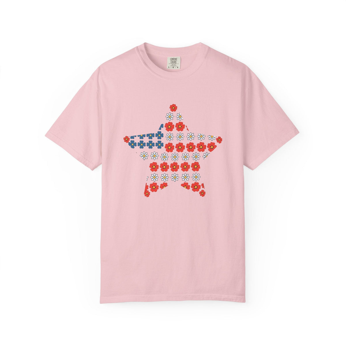 Floral Star Shirt 4th Of July Patriotic Unisex Gift Boho product image 3