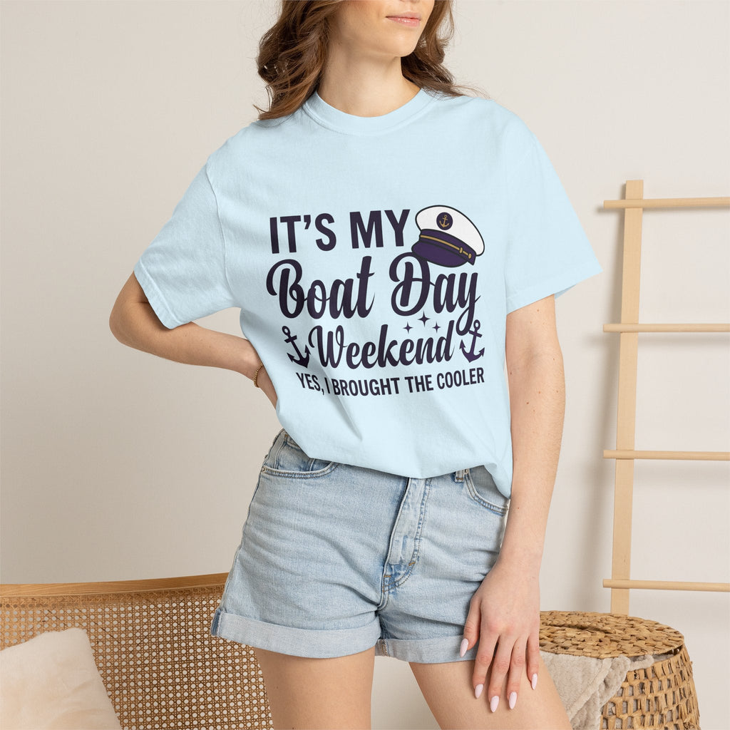 Captain Hat Shirt Boating Summer Unisex Gift Bold Tee Captain Cap T-Shirt Sailor