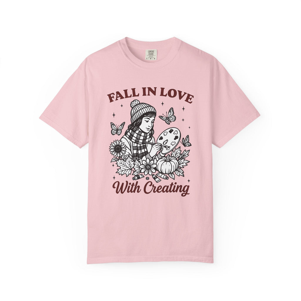 Artist Girl Hand-Drawn T-Shirt – Autumn Art Lover product image 3