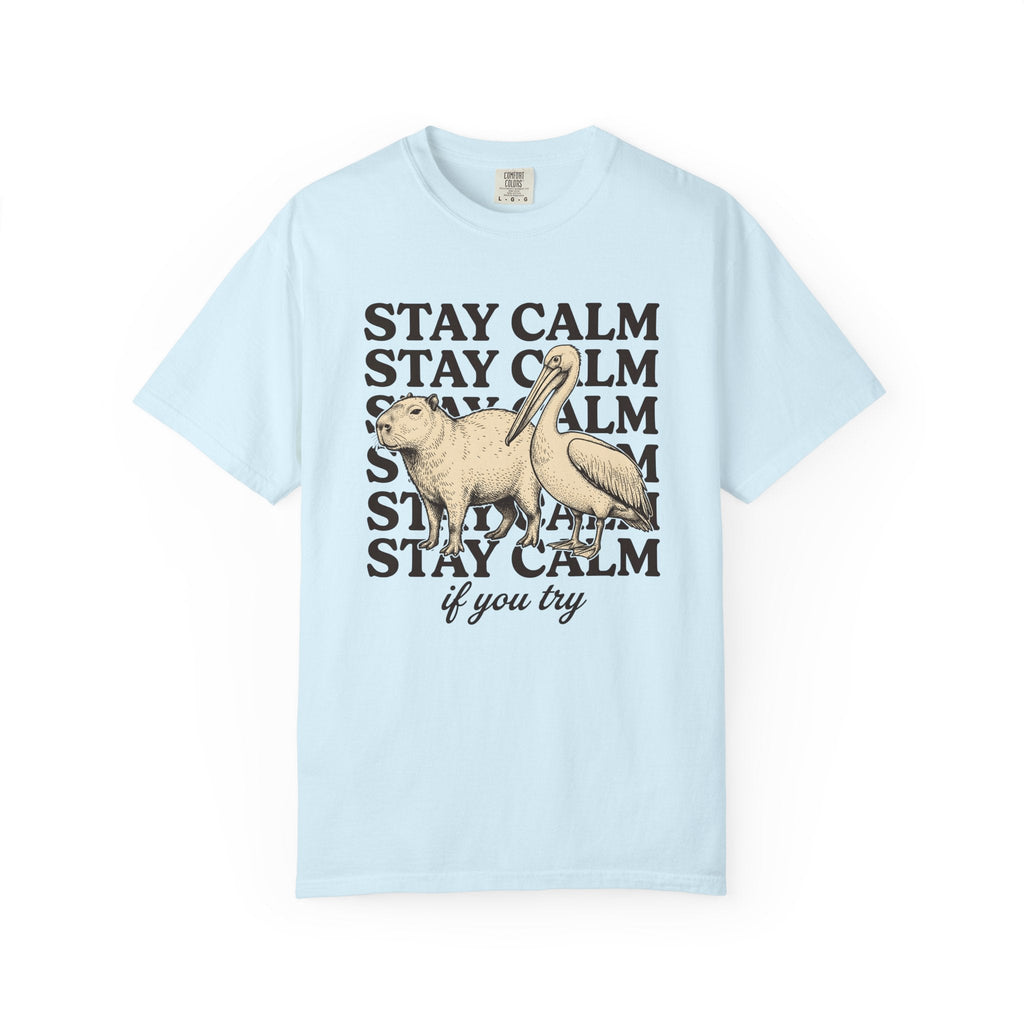 Capybara Bird Shirt Funny Wildlife Unisex Gift Retro Tee product image 2
