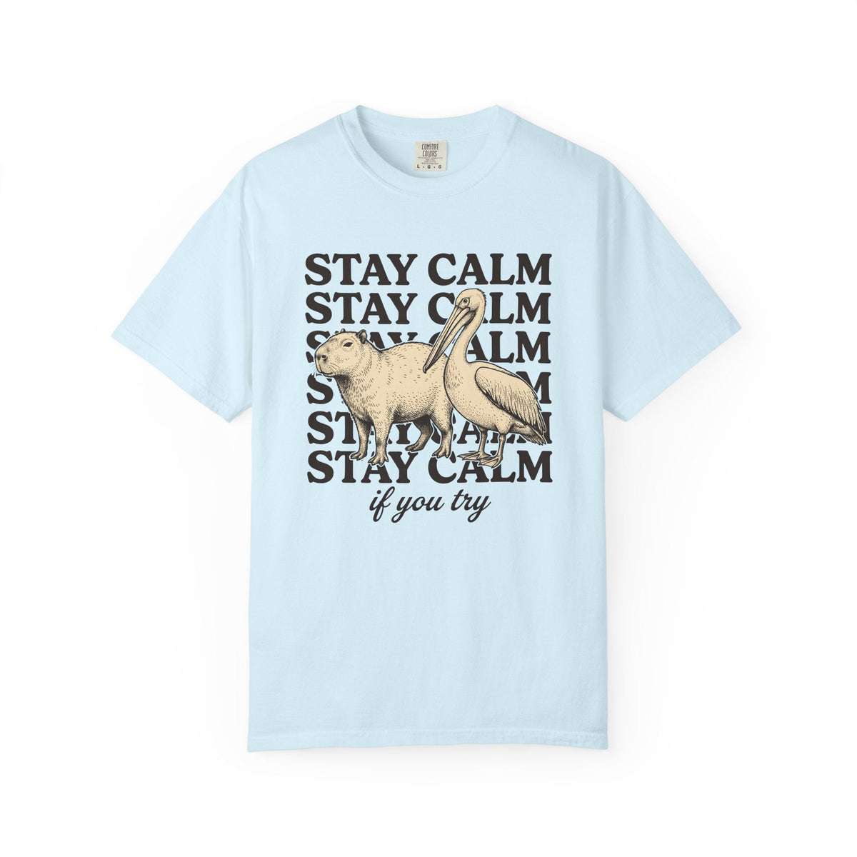 Capybara Bird Shirt Funny Wildlife Unisex Gift Retro Tee product image 2