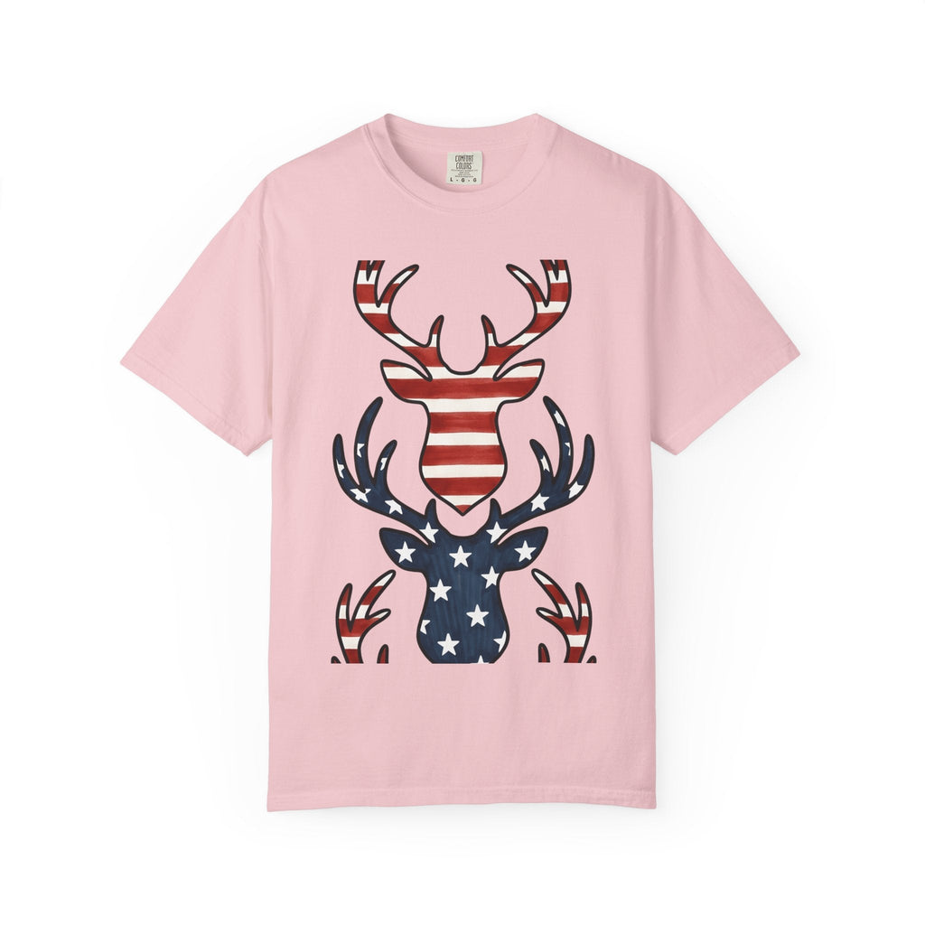 Buck Antlers Retro T-Shirt – Hunting Season Deer Outdoors product image 3