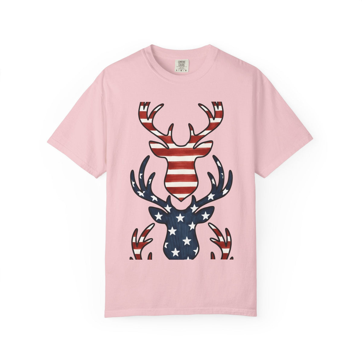 Buck Antlers Retro T-Shirt – Hunting Season Deer Outdoors product image 3